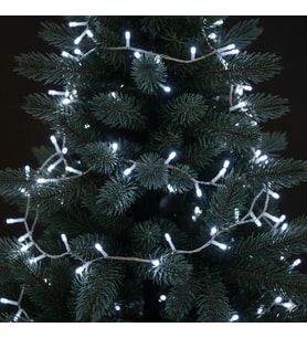 13.14 Metre Yılbaşı Led Işık (120 Led) - Trafolu Fonksiyonlu Beyaz Işık Dekoratif İç Mekan Aydınlatması