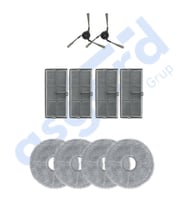 Dreame X40 MASTER-X40 ULTRA-L40 ULTRA UYUMLU 2 Yan Fırça 4 Filtre 4 Mop