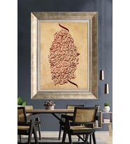GÜMÜŞ ÇERÇEVELİ PASPARTULU TABLO V678