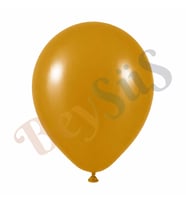 Zerdeçal Renk Lateks Retro Balon (60 cm) - 1 Adet