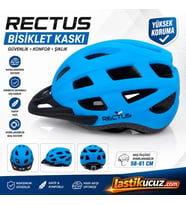 BİSİKLET KASKI Y-48 (MAVİ YETİŞKİN VİZÖRLÜ LED IŞIKLI BEDEN 58/61)