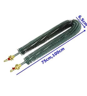 U Tipi Serpantinli Selpantin Rezistans Özel Üretim Yapilir 75cm - 1500Watt (Metal)