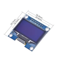 1.3 İnç 128x64 Beyaz OLED Grafik Ekran Modülü - I2C/SPI Destekli Arduino ve Raspberry Pi Uyumlu LCD