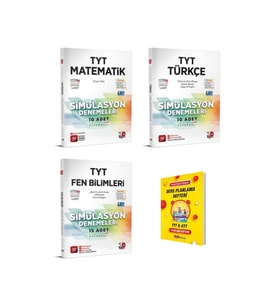 TYT Matematik Türkçe ve Fen Bilimleri 3lü Deneme Seti