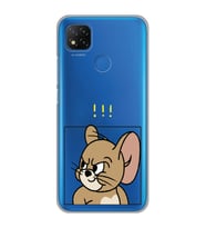 Xiaomi Redmi 9C / 10A Uyumlu Tom ve Jerry Tasarımlı Şeffaf Telefon Kılıfı