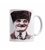 mustafa kemal atatürk  6 Kupa Bardak Porselen