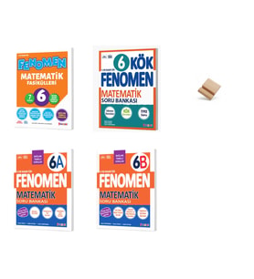 Fenomen 6. Sınıf Maarif Matematik Fasikül Kök 6A ve 6B 4lü Set Soru Bankası + Telefon Standı