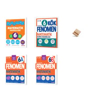 Fenomen 6. Sınıf Maarif Matematik Fasikül Kök 6A ve 6B 4lü Set Soru Bankası + Telefon Standı