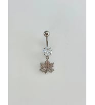 Yaprak Detaylı Göbek Piercing - Pg0158
