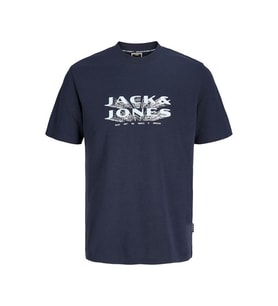 Jack & Jones Jcofusıon Jj Brandıng Tee Ss Crew Neck Lacivert Erkek T-Shirt 12289880