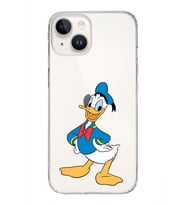 Apple iPhone 14 Uyumlu Kapak Donald Duck Tasarımlı Şeffaf Silikon Kılıf