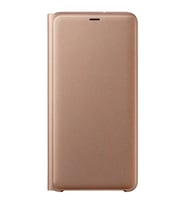 Galaxy A7 2018 ile Uyumlu Wallet Cover Kılıf Altın EF-WA7500PFEGWW