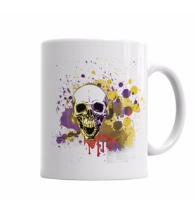 Caveira Aguarela Kupa Bardak Porselen