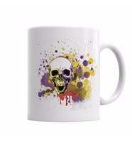 Caveira Aguarela Kupa Bardak Porselen