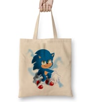 Sonic The Hegdehog Blue Blur Bez Çanta Uzun Saplı