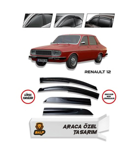 Renault Toros Cam Rüzgarlığı 4 Lü Takım (Siyah)