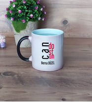 Arkadaşa Hediye Kupa Bardak Sihirli Fotoğraflı Arkadaşa Doğum Günü Hediyesi
