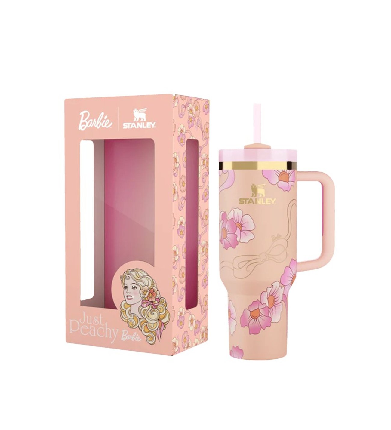 Mother's Day Gift STANLEY x Barbie 80's Just Peachy Cream Quencher