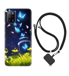 Omix X300 X500 X400 X600 X700 Kılıf Boyun Askılı Silikon Neon Butterflys 1309