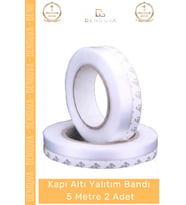 #YalıtımBandı Polimer Silikon Kapı Altı Rüzgar Toz Isı Yalıtımı Yalıtım Şeffaf Şerit Bant 5mt - 2 Ad