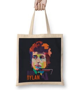 Bob Dylan In Pop Art Bez Çanta Uzun Saplı