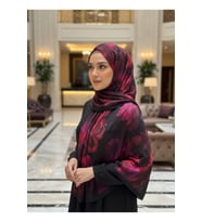 Müslüm, Floral Yaprak Desenli Bürümcük Şal – Zarif, Kaymaz, Terletmez ve Rahat Kullanım 75 x 200 cm
