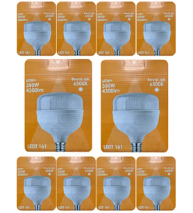 (10 Adet) Osaka 60W (350W) Beyaz Işık E27 Duylu (Kalın Duy) Led Torch Ampul