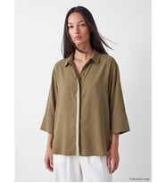 LCW STUDIO Haki Oversize Kadın Gömlek