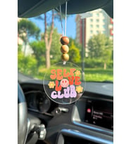 Self Love Club Tasarımlı Dikiz Aynası Süsü, Hediye Kutulu Araba Dekoru