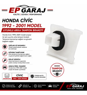 HONDA CİVİC 1992-2001 ARKA TAMPON BRAKETİ – SAĞ / SOL UYUMLU