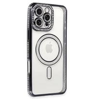 iPhone 16 Pro Max Kılıf Joke Simli Magneticsafe Kılıf - Gri