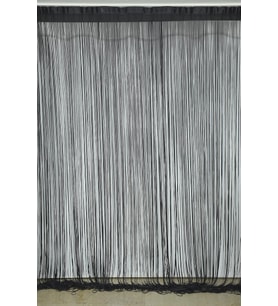 İP PERDE KOYU ANTRASİT RENK 300 x 280 CM