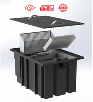 Tankplast YTPA 0.2 Lt Sn Yağ Tutucu-Yağ Ayırıcı-Tezgah Altı Polietilen (HDPE)Yerli Üretim