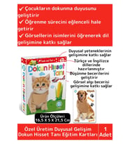 Premium Eğitici Duyusal Gelişim Görsel Algı Eğlenceli Öğrenme Çocuk Dokun Hisset Tanı Eğitim Kartlar