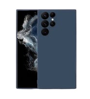 Coverzone Samsung Galaxy S22 Ultra ?le Uyumlu K?l?f Z-Mara Lansman Vieri Tam Koruma Arka Kapak Kamera Koruma �?k?nt?l? P�r�zs�z Y�zey Lacivert