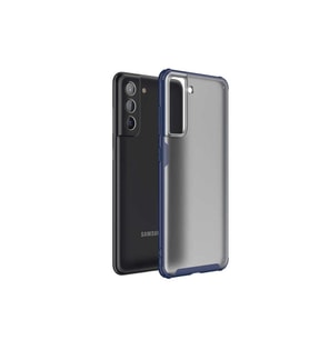 Samsung Galaxy S21 FE Uyumlu Kılıf Zore Volks Kapak (Lacivert)