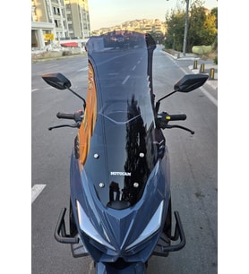 MOTOCAM Küba Newcity 125 Ön Cam 2023-2026 Model 75cm Siyah Renkli 4mm UZUN