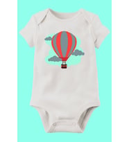 Unisex Bebek Beyaz Organik Baskılı Pamuklu Body