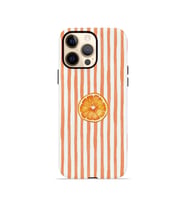 iPhone 12 Pro Max Vorian Çift Katmanlı Kılıf Orange Slice Stripe