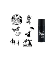 Kedi Cadı Spray Tattoo İle Geçici Dövme Yapma Seti