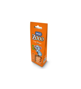 Mas Zoo Karton Pakette Plastik Kaplı Ataş (No: 3 Turuncu)