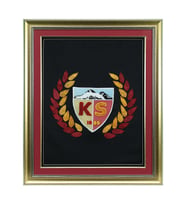 e38 EL İŞÇİLİĞİ KAYSERİSPOR ARMASI KAĞIT TELKARİ TABLO 80*66 cm - 5850