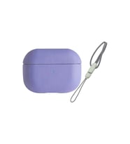 Northcity Apple Airpods Pro 2 (2. Nesil) ile Uyumlu 405 Deri Kılıf - Lila Kulaklık Kılıfı