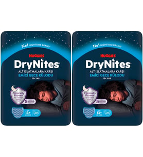 Drynites Emici Gece Külodu/Külot Bez Erkek 13+ Yaş (48-60KG) X Large 40 Adet Mega Pk (2PK*20)