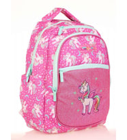 Kaukko Kids Simli Nakışlı Unicorn Pembe Kız Çocuk Okul Sırt Çantası