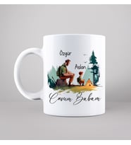 Canım Babam Baba & Oğul Tasarımlı Kupa Kişiye Özel
