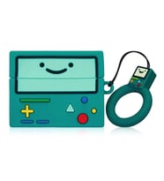 Microsonic AirPods 4 Kılıf Cartoon Figürlü Silikon Crtn-Fgr-Gmby-Bmo (Koyu Yeşil)