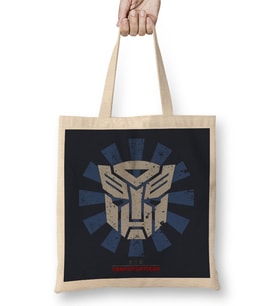 Transformers Retro Japanese Bez Çanta Uzun Saplı