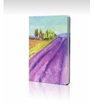 Adalinhome Lizy Sert Kapaklı Şık Konsept Defter - 15X21cm - İZOMETRİK VE DÜZ SAYFA (Mor)