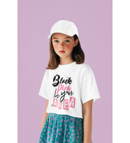 Black Pink In Your Area Baskılı Unisex Müzik Grubu Çocuk Tişört (1-12 Yaş)
